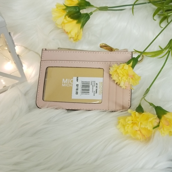 Michael Kors Blossom Pink Leather Coinpouch - Picture 2 of 2